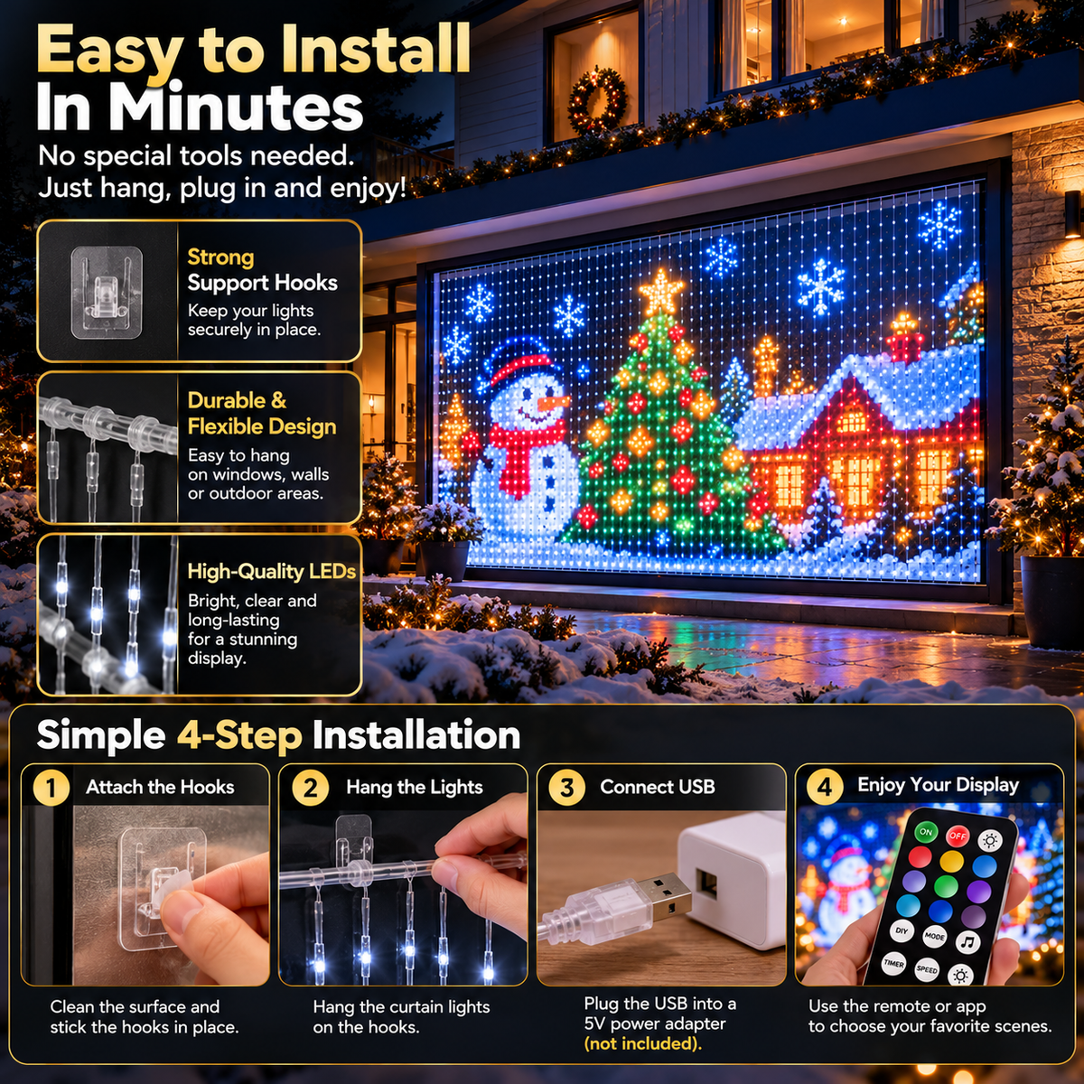 Smart Christmas Projection Lights